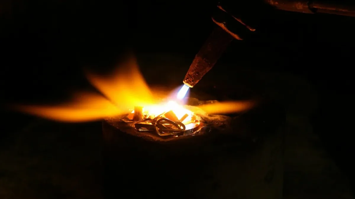 Gas Geyser Flame